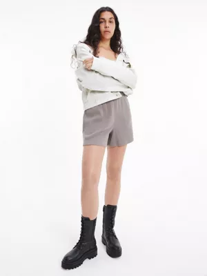 Calvin Klein Short Unisexe En Coton GaufrĂ© - CK Standards â Image 4