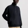 Calvin Klein Sweat-shirt Zippé En Coton Bio