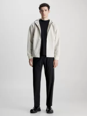 Calvin Klein Sweat à Capuche Zippé En Polaire – Image 4