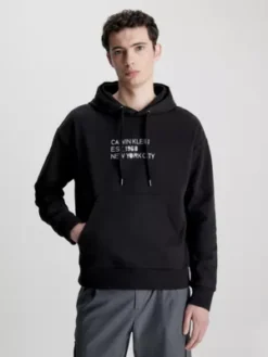 Calvin Klein Sweat-shirt à Capuche Avec Imprimé Mélangé Et Logo