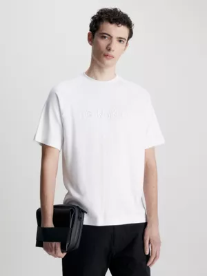 Calvin Klein T-shirt Avec Logo En Fibre Refibra