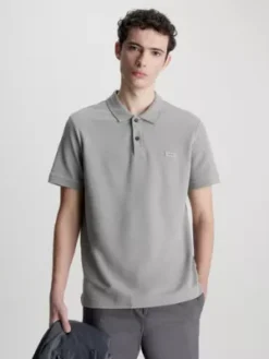 Calvin Klein Polo Bicolore Texturé