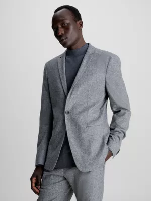 Calvin Klein Blazer Slim En Flanelle