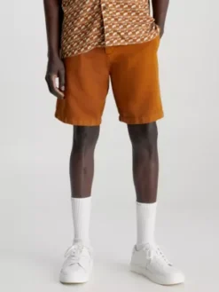 Calvin Klein Short à Jambes Larges En Lin Mélangé