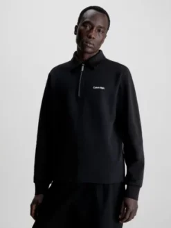 Calvin Klein Sweat-shirt Polo Avec Col Zippé