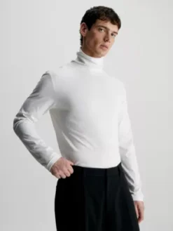 Calvin Klein Haut à Col Roulé Et Manches Longues