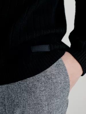 Calvin Klein Pull Côtelé En Laine Mérinos – Image 3