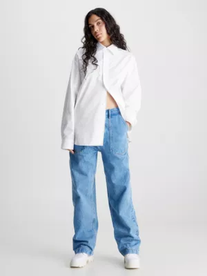 Calvin Klein Chemise Unisexe En SergĂ© De Coton - CK Standards â Image 7