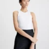 Calvin Klein Débardeur Skinny Côtelé Et Ajusté