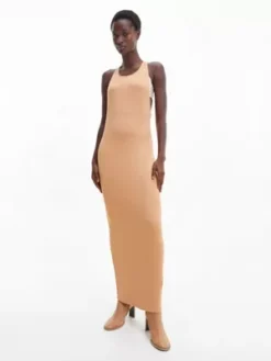 Calvin Klein Robe Moulante Skinny Sans Manches