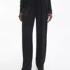 Calvin Klein Pantalon Plissé En Sergé De Laine
