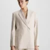 Calvin Klein Blazer Relaxed Cintré En Lin