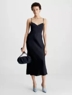 Calvin Klein Nuisette Slim Midi En Satin