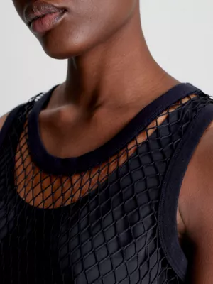 Calvin Klein Débardeur Filet Superposé – Image 3