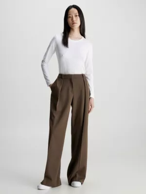 Calvin Klein T-shirt Lisse Ă Manches Longues â Image 5