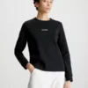 Calvin Klein Sweat-shirt En Coton Avec Micro-logo