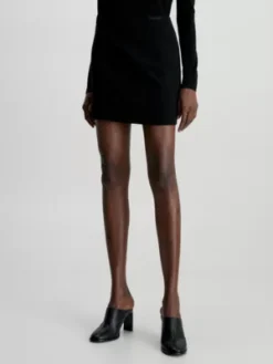 Calvin Klein Mini-jupe En Crêpe élastique