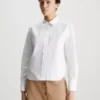 Calvin Klein Chemise Relaxed Courte Dans Le Dos