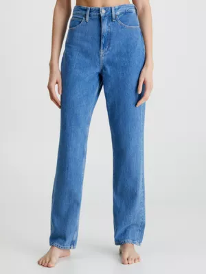 Calvin Klein Jean Straight High Rise Longueur Cheville