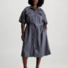 Calvin Klein Robe-chemise Relaxed Grande Taille