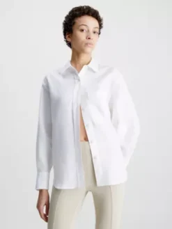 Calvin Klein Chemise Oversize En Lin
