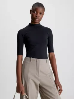 Calvin Klein Haut Skinny à Col Cheminée