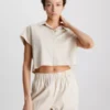 Calvin Klein Chemise Relaxed Courte En Lyocell