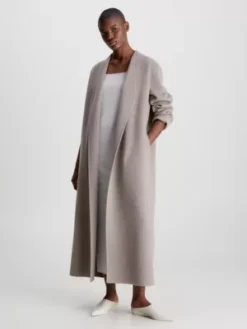 Calvin Klein Manteau Long Oversize Réversible