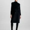 Calvin Klein Manteau à Double Boutonnage En Laine