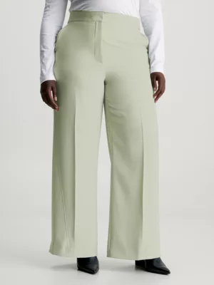 Calvin Klein Pantalon à Jambes Larges En Sergé Structuré – Image 2