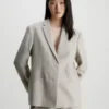 Calvin Klein Blazer Oversize Cintré En Laine