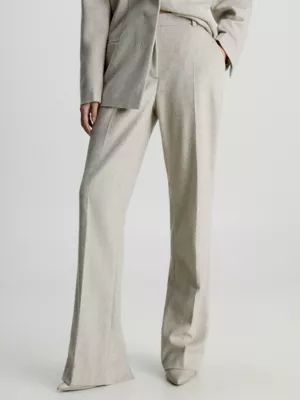Calvin Klein Pantalon De Flanelle Slim En Laine