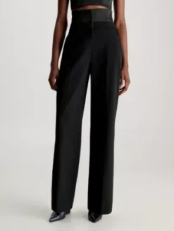 Calvin Klein Pantalon Corset En Sergé De Laine