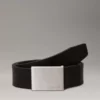 Calvin Klein Ceinture En Cuir Avec Plaque