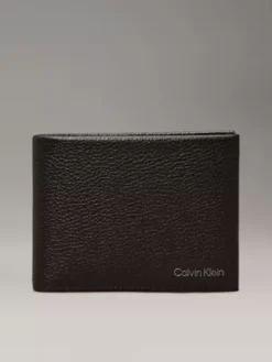 Calvin Klein Portefeuille 2 Volets En Cuir Anti-RFID