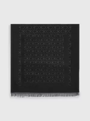 Calvin Klein Écharpe En Laine Mélangée Avec Logo