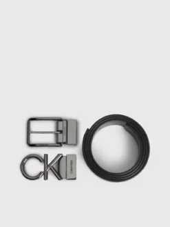 Calvin Klein Ensemble Cadeau Ceinture En Cuir Ă Deux Boucles