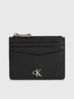 Calvin Klein Porte-cartes En Cuir Zippé