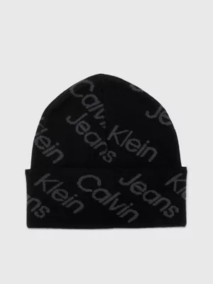 Calvin Klein Bonnet En Coton Entièrement Orné De Logos