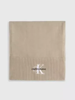 Calvin Klein Écharpe En Coton Avec Logo