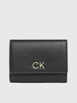 Calvin Klein Portefeuille à Trois Volets En Matière Recyclée