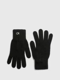 Calvin Klein Gants En Laine Mélangée