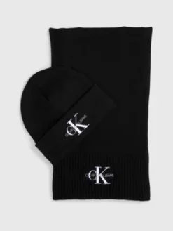 Calvin Klein Coffret Cadeau écharpe Et Bonnet En Coton