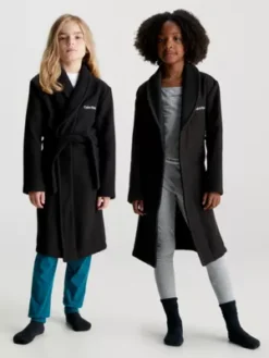 Calvin Klein Peignoir En Coton Gaufré Pour Enfant