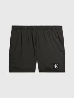 Calvin Klein Short De Bain Mi-long Avec Cordon De Serrage - CK Nylon