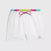 Calvin Klein Short De Bain Court Avec Double Ceinture - Pride