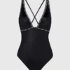 Calvin Klein Maillot De Bain à Bretelles Croisées - Logo Tape
