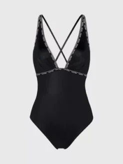 Calvin Klein Maillot De Bain à Bretelles Croisées - Logo Tape
