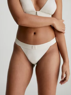 Calvin Klein Bas De Bikini échancré - CK Monogram Rib – Image 2
