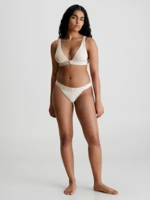 Calvin Klein Bas De Bikini échancré - CK Monogram Rib – Image 5